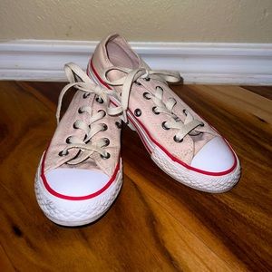 Baby Pink Lowtop Allstar Converse (size 13 junior)